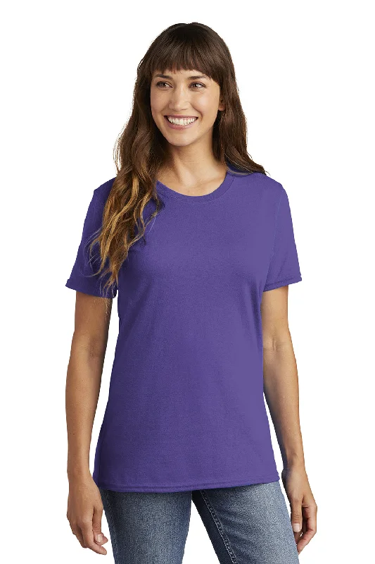 Port & Company Womens Core Short Sleeve Crewneck T-Shirt - Purple