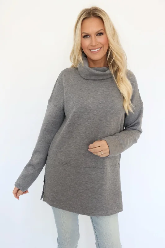 SPANX AirEssentials Turtleneck Tunic- Grey