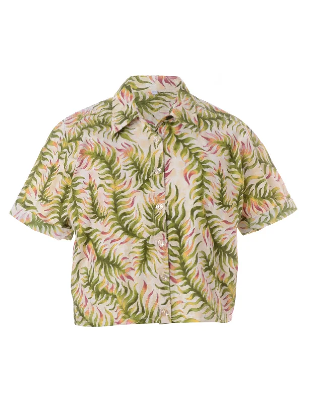 Label Juliet Cropped Hawaiian Shirt