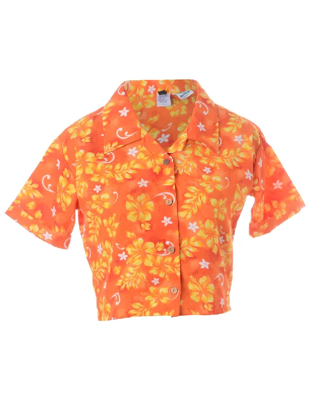 Label Juliet Cropped Hawaiian Shirt