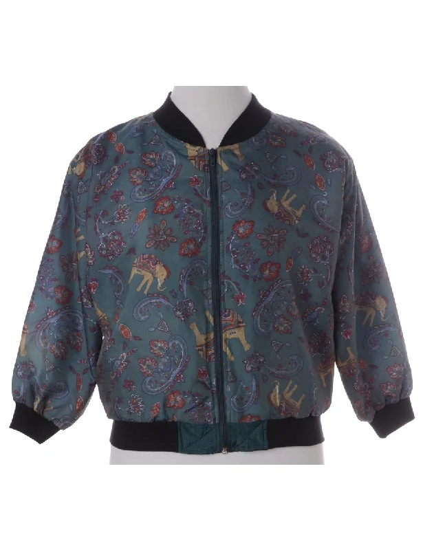 Label Kay Bomber Patterned Jacket