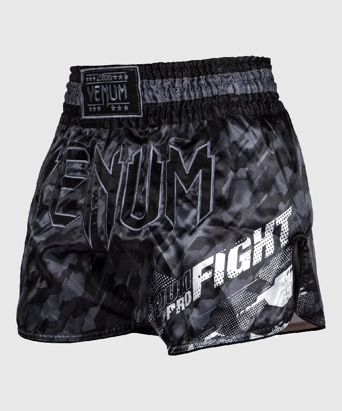 Venum Tecmo Muay Thai Shorts - Dark Grey